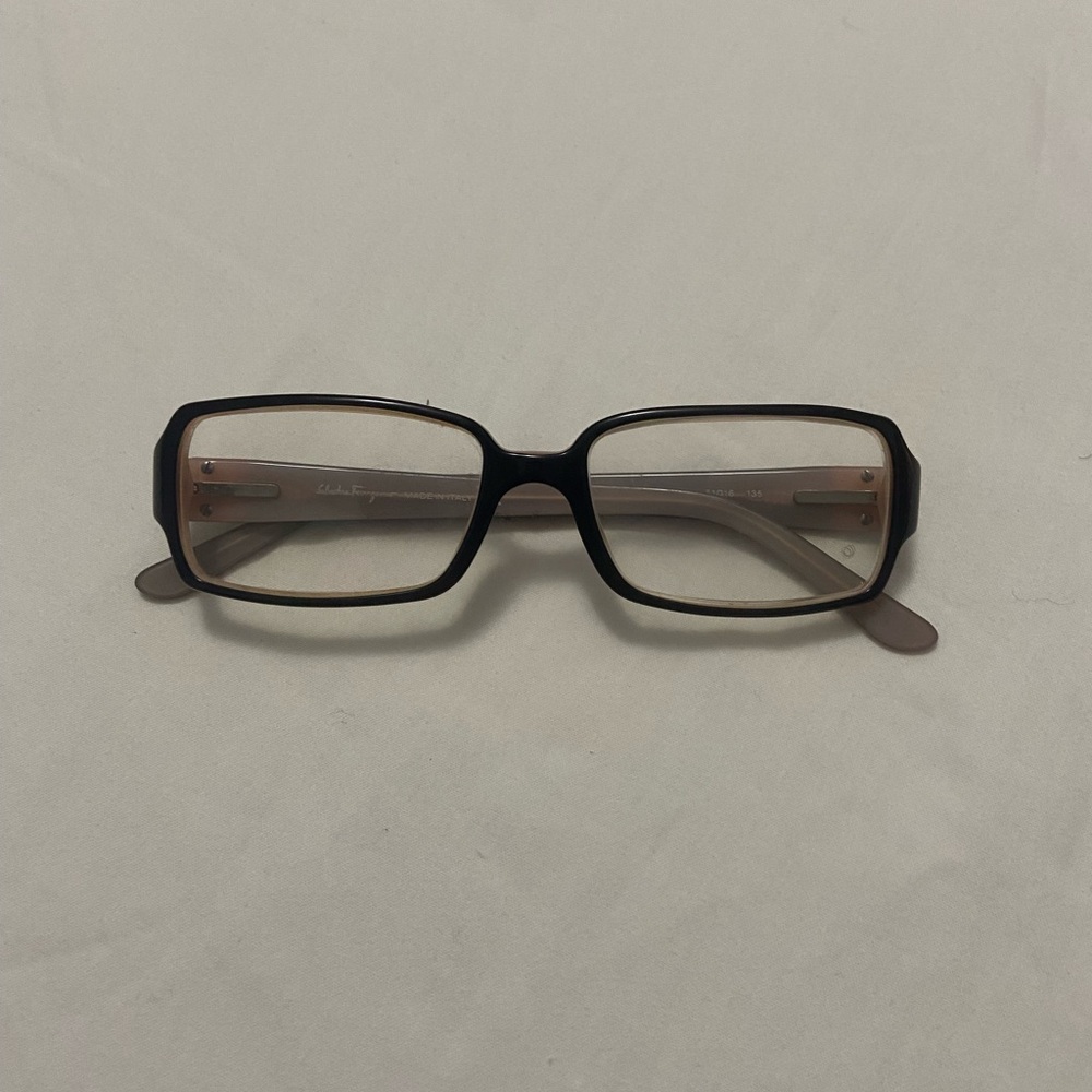 Salvatore Ferragamo Black & Pink Glasses